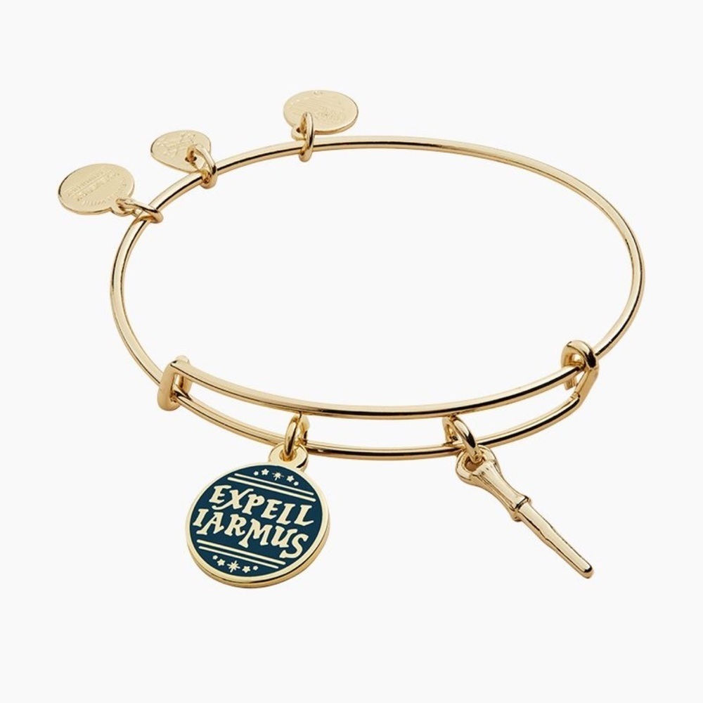 ALEX AND ANI
Harry Potter Expelliarmus Duo Charm Bangle in Shiny Gold Finish EUC